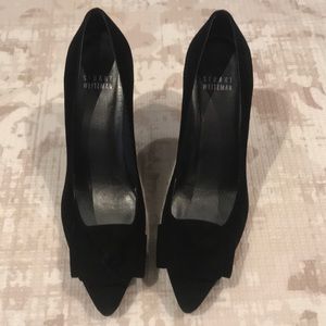 Stuart Weitzman Black Suede Pumps